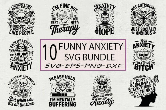 Funny Anxiety SVG Bundle: A Designer’s Honest Take for Real Embroidery Use