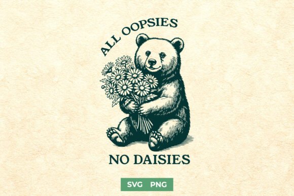 Funny Bear SVG PNG for Sarcastic Shirts Review: Cute Chaos in Embroidery Form