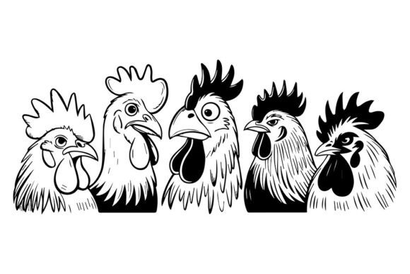 Funny Chicken SVG Bundle: A Designer’s Real-World Take on This Rooster Head Design