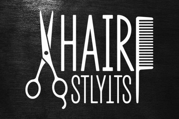 Funny Hair Stylist SVG for Embroidery Projects