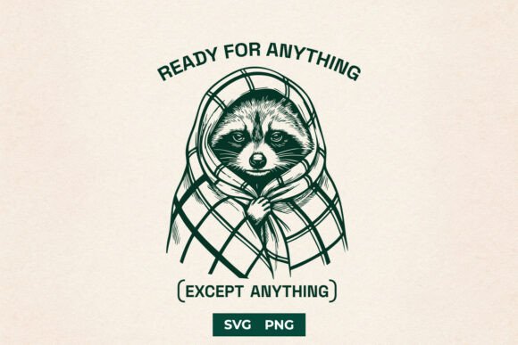 Funny Raccoon SVG Introvert Cut File Review