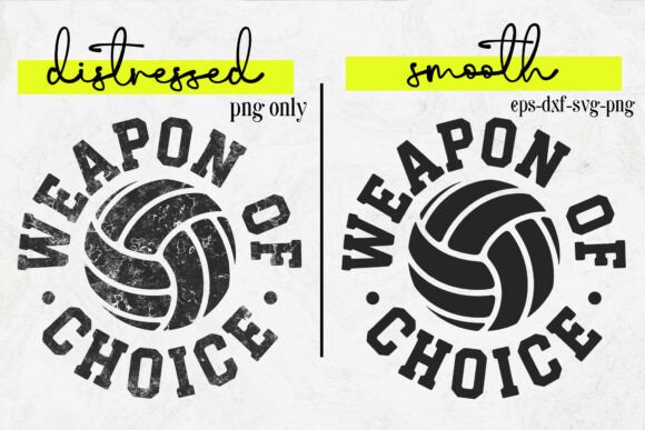Funny Volleyball Svg: Weapon of Choice