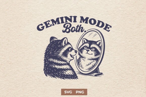 Gemini Mode Both SVG Funny Raccoon PNG Review for Real Embroidery Projects