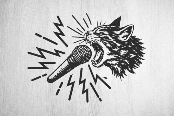 Hard Rock Cat SVG: A Designer’s Take on This Punky Embroidery Design
