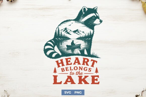 Heart Belongs to the Lake SVG Review: A Rustic Raccoon for Outdoor Lovers