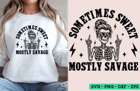 Sometimes Sweet Funny Skeleton SVG PNG Review